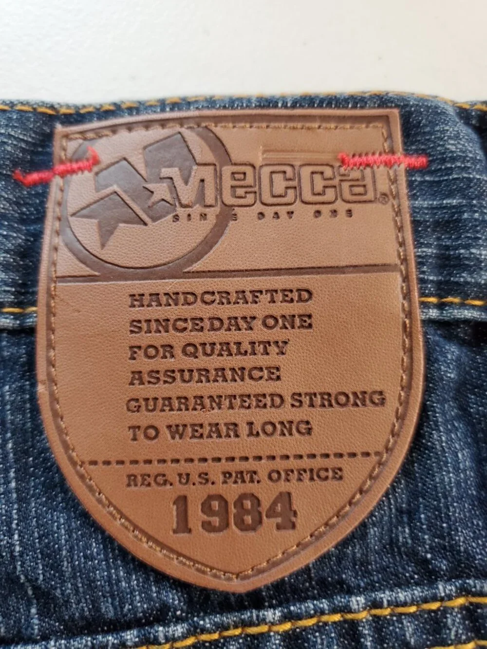 MECCA USA SZ 34 Men's Vintage 90s Y2K Baggy Wide Leg Denim Blue Jean Shorts